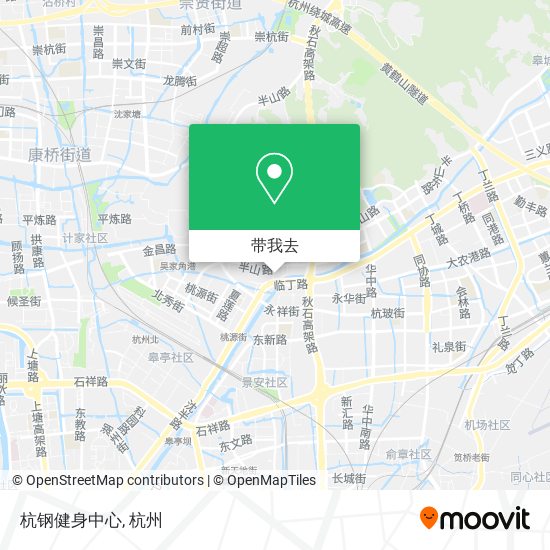 杭钢健身中心地图