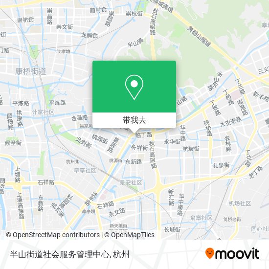 半山街道社会服务管理中心地图