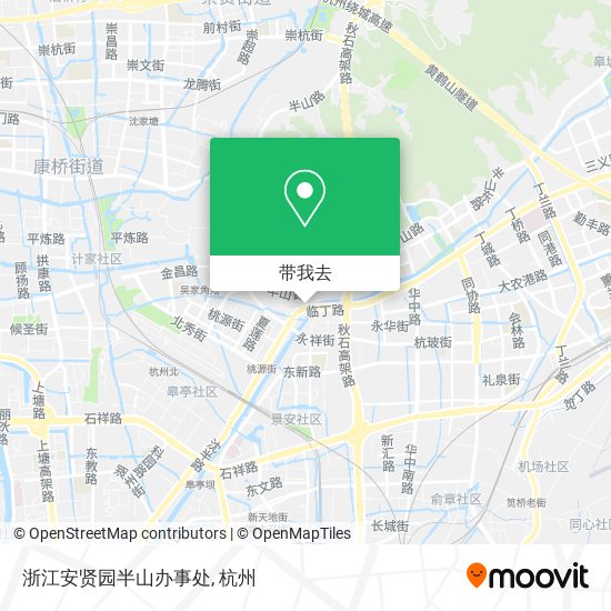 浙江安贤园半山办事处地图