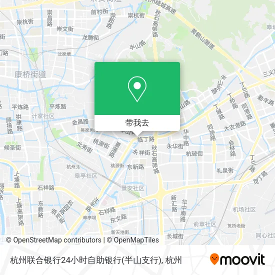 杭州联合银行24小时自助银行(半山支行)地图