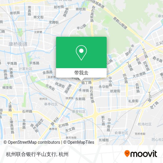 杭州联合银行半山支行地图