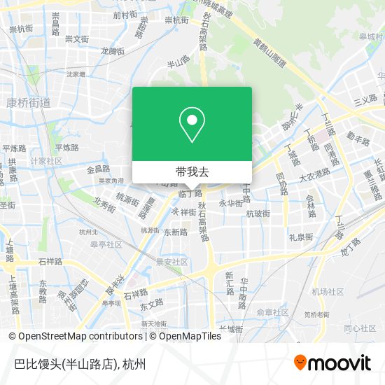 巴比馒头(半山路店)地图