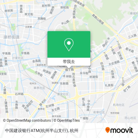 中国建设银行ATM(杭州半山支行)地图