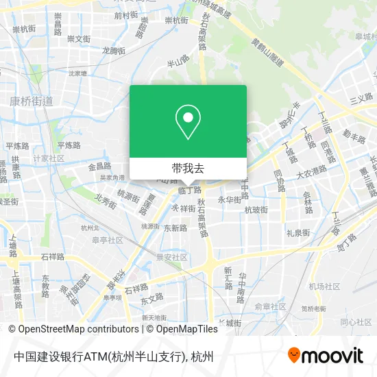 中国建设银行ATM(杭州半山支行)地图