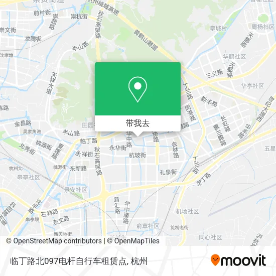 临丁路北097电杆自行车租赁点地图