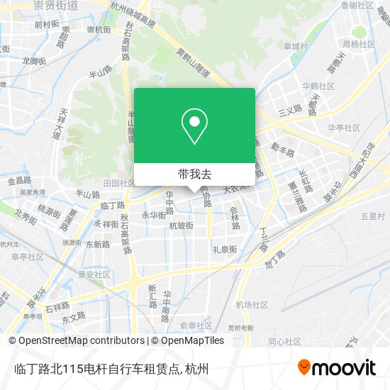 临丁路北115电杆自行车租赁点地图