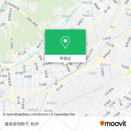 服装箱包鞋子地图