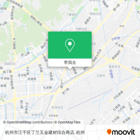 杭州市江干区丁兰五金建材综合商店地图