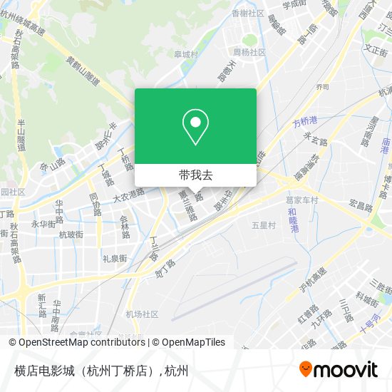 横店电影城（杭州丁桥店）地图