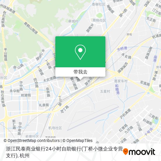 浙江民泰商业银行24小时自助银行(丁桥小微企业专营支行)地图