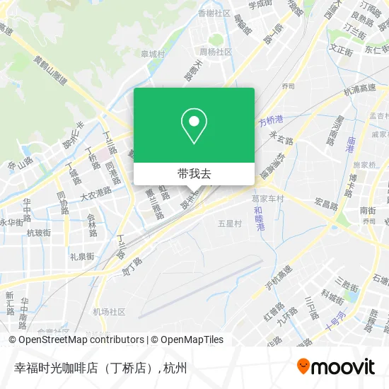 幸福时光咖啡店（丁桥店）地图