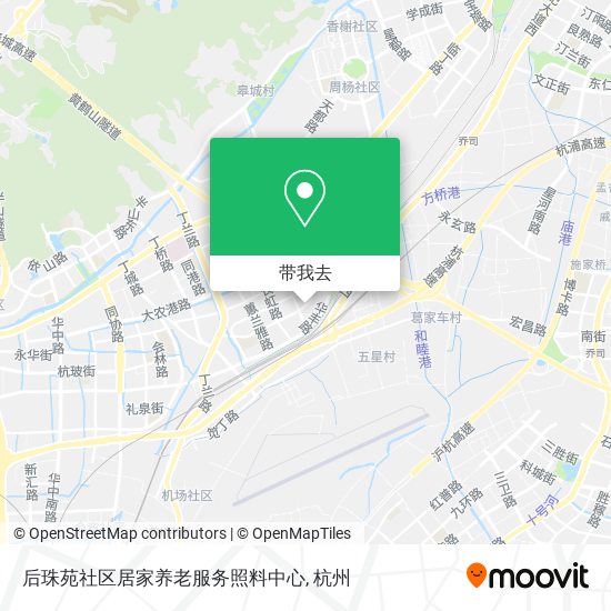 后珠苑社区居家养老服务照料中心地图