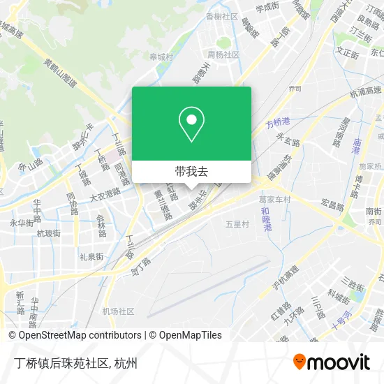 丁桥镇后珠苑社区地图