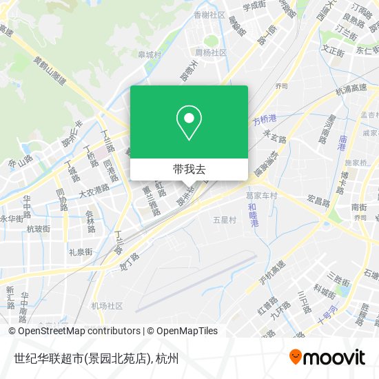 世纪华联超市(景园北苑店)地图
