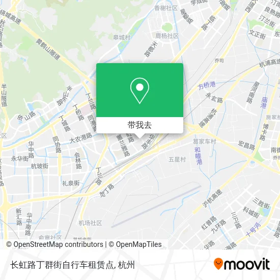 长虹路丁群街自行车租赁点地图