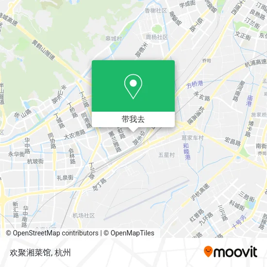 欢聚湘菜馆地图