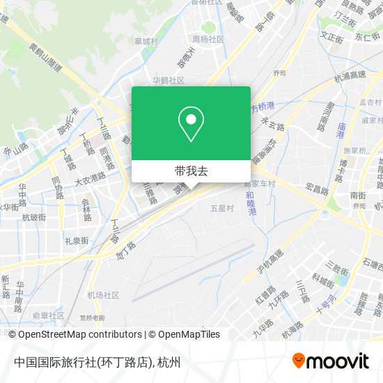 中国国际旅行社(环丁路店)地图