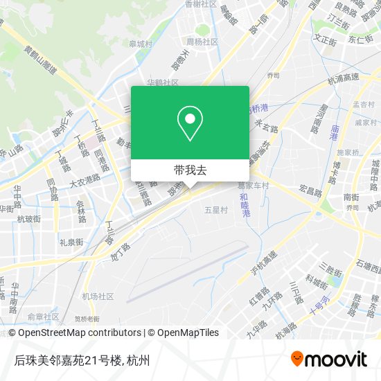 后珠美邻嘉苑21号楼地图