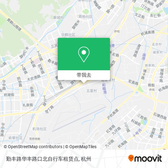 勤丰路华丰路口北自行车租赁点地图