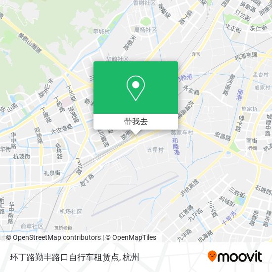 环丁路勤丰路口自行车租赁点地图