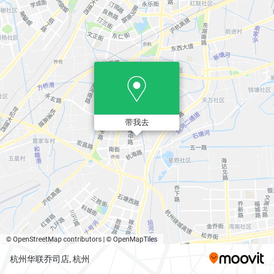 杭州华联乔司店地图
