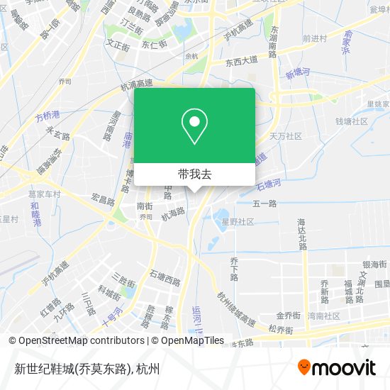 新世纪鞋城(乔莫东路)地图