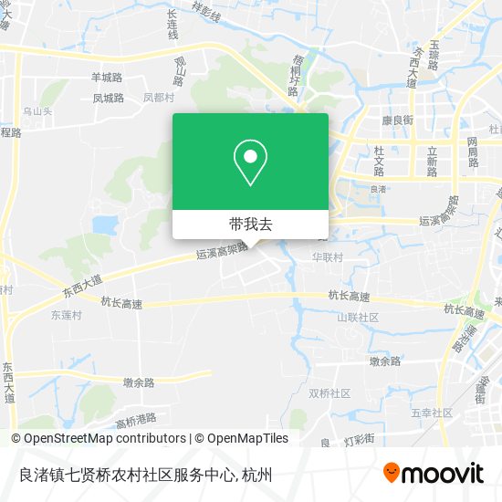 良渚镇七贤桥农村社区服务中心地图