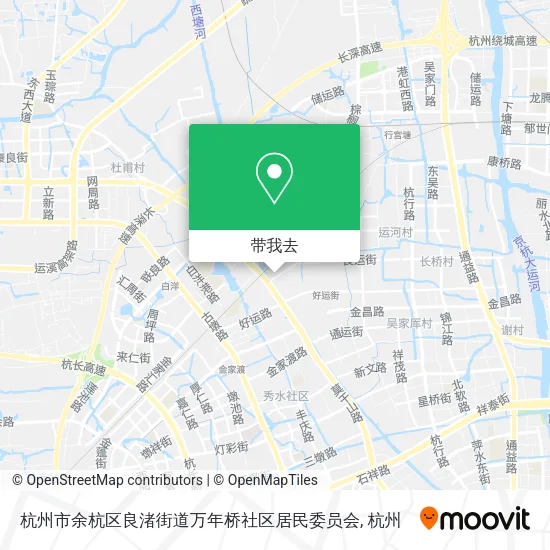 杭州市余杭区良渚街道万年桥社区居民委员会地图