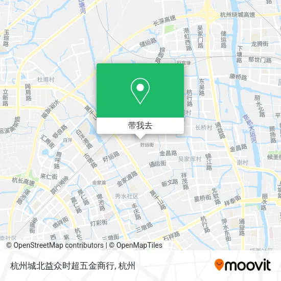 杭州城北益众时超五金商行地图