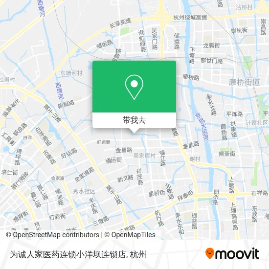 为诚人家医药连锁小洋坝连锁店地图