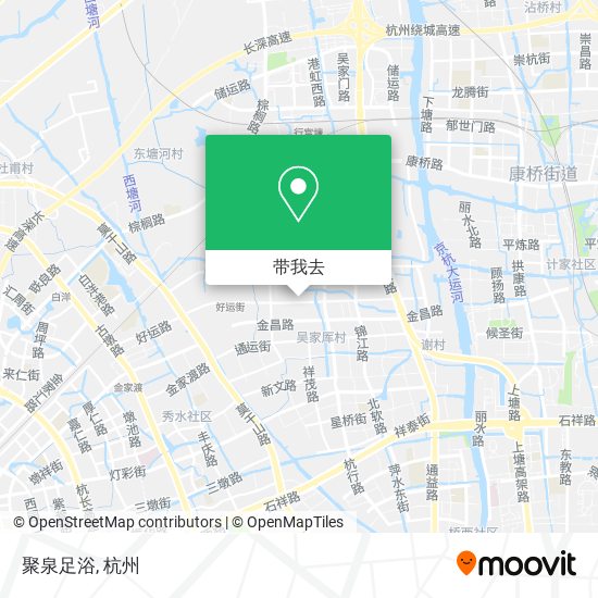 聚泉足浴地图