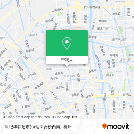 世纪华联超市(恒达综合楼西南)地图