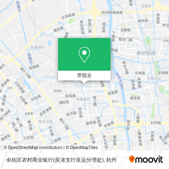 余杭区农村商业银行(良渚支行良运分理处)地图