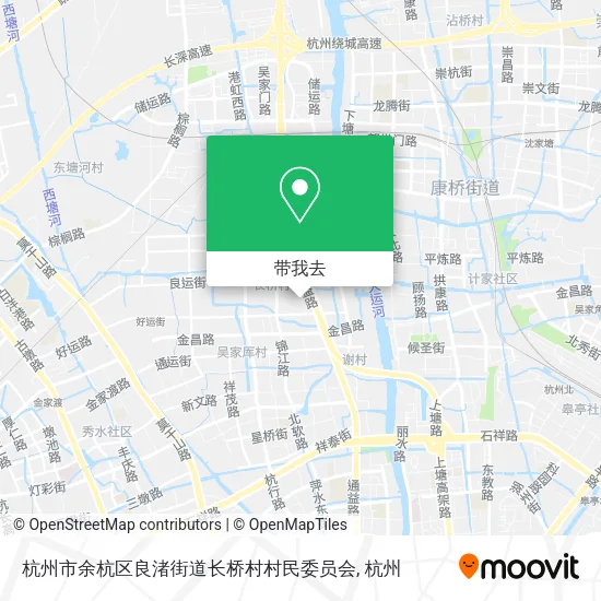 杭州市余杭区良渚街道长桥村村民委员会地图