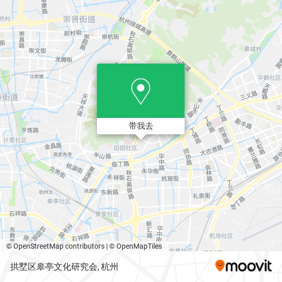 拱墅区皋亭文化研究会地图