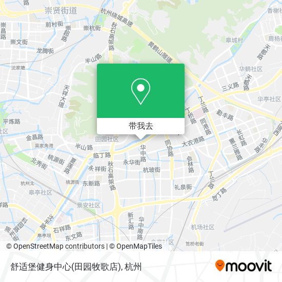 舒适堡健身中心(田园牧歌店)地图