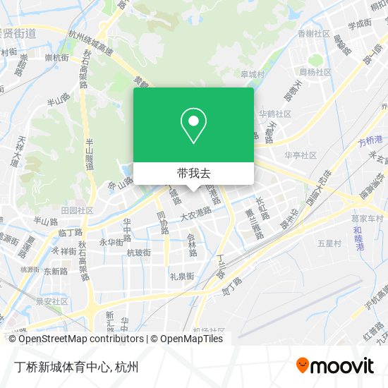 丁桥新城体育中心地图