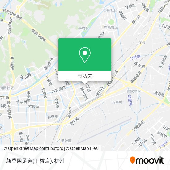 新香园足道(丁桥店)地图