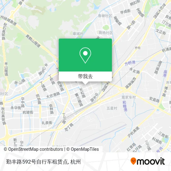 勤丰路592号自行车租赁点地图