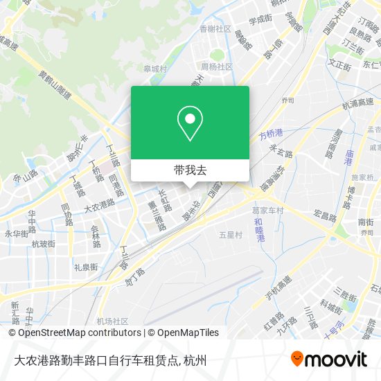 大农港路勤丰路口自行车租赁点地图