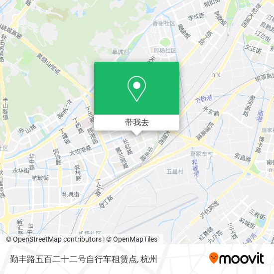 勤丰路五百二十二号自行车租赁点地图