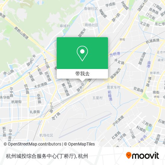 杭州城投综合服务中心(丁桥厅)地图
