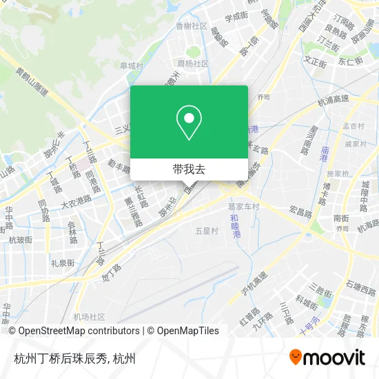 杭州丁桥后珠辰秀地图