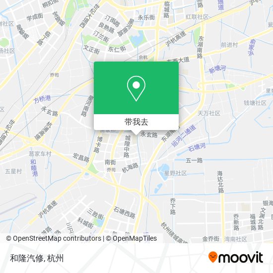 和隆汽修地图
