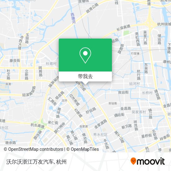 沃尔沃浙江万友汽车地图