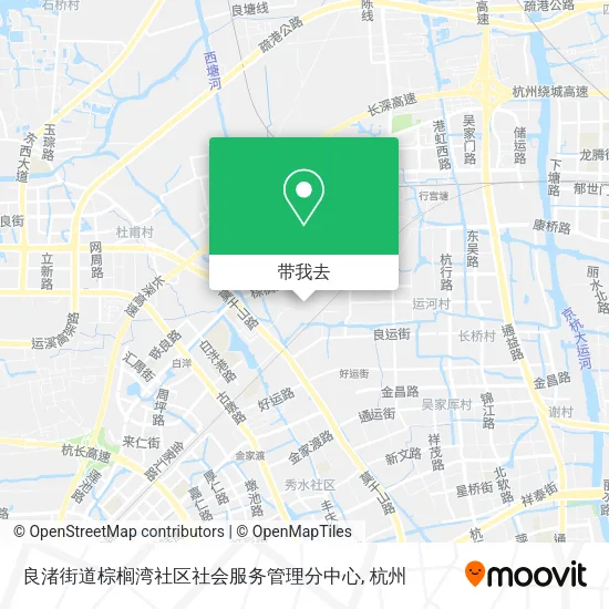 良渚街道棕榈湾社区社会服务管理分中心地图