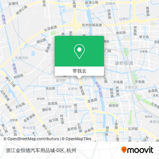 浙江金恒德汽车用品城-D区地图