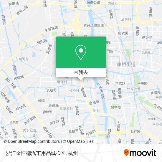 浙江金恒德汽车用品城-D区地图