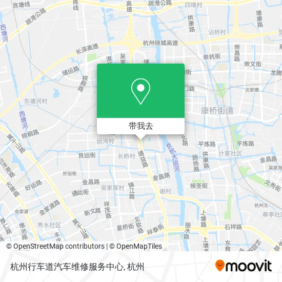 杭州行车道汽车维修服务中心地图