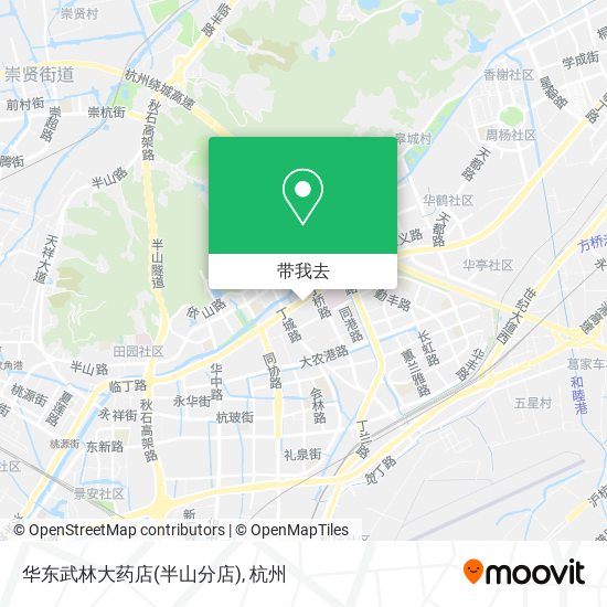 华东武林大药店(半山分店)地图